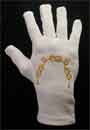 Gants coton brodés - L4B